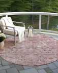 Addison Rugs Laeel Pink Washable Indoor-Outdoor Rug