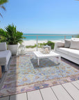 Addison Rugs Laeel Seafoam Washable Indoor-Outdoor Rug