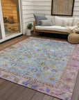 Addison Rugs Laeel Seafoam Washable Indoor-Outdoor Rug