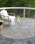 Addison Rugs Laeel Seafoam Washable Indoor-Outdoor Rug