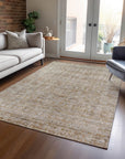 Addison Rugs Laeoril Brown Washable Indoor-Outdoor Rug