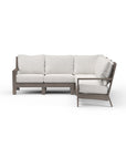 Sunset West Laguna Sunbrella Cushions Outdoor Sectional Sofa