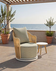 Zuo Modern Lanai Olefin Fabric Swivel Outdoor Accent Chair
