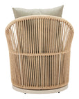 Zuo Modern Lanai Olefin Fabric Swivel Outdoor Accent Chair