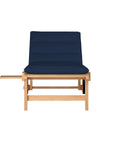 HiTeak Lance Teak Outdoor Sunlounger with Sunbrella Cushions