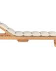 HiTeak Lance Teak Outdoor Sunlounger with Sunbrella Cushions