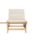 HiTeak Lance Teak Outdoor Sunlounger with Sunbrella Cushions