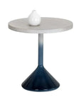 SUNPAN Laszilo End Table Concrete Grey Blue Base
