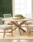Essentials For Living Lattis Olefin Fabric Outdoor Dining Chair