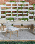Essentials For Living Lattis Olefin Fabric Outdoor Dining Chair