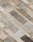 LOOMLAN Rugs Laventhia Brown Washable Indoor-Outdoor Rug