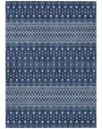 Addison Rugs Lazy Rivers Blue Washable Indoor-Outdoor Rug