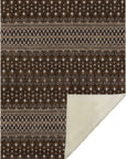 Addison Rugs Lazy Rivers Chocolate Washable Indoor-Outdoor Rug