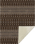 Addison Rugs Lazy Rivers Chocolate Washable Indoor-Outdoor Rug