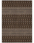 Addison Rugs Lazy Rivers Chocolate Washable Indoor-Outdoor Rug