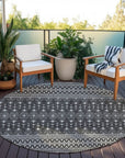 Addison Rugs Lazy Rivers Grey Washable Indoor-Outdoor Rug