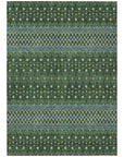 Addison Rugs Lazy Rivers Olive Washable Indoor-Outdoor Rug