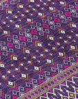 Addison Rugs Lazy Rivers Purple Indoor-Outdoor Rug with Matching Throw
