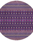 Addison Rugs Lazy Rivers Purple Washable Indoor-Outdoor Rug