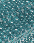 Addison Rugs Lazy Rivers Teal Washable Indoor-Outdoor Rug