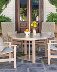 Telescope Leeward Sling Round Outdoor Dining Set 5PC