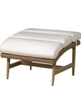 Cascade Aluminum Outdoor Ottoman-Outdoor Ottomans-Lloyd Flanders-LOOMLAN