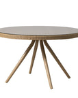 Cascade Aluminum Round Outdoor Dining Table-Outdoor Dining Tables-Lloyd Flanders-LOOMLAN