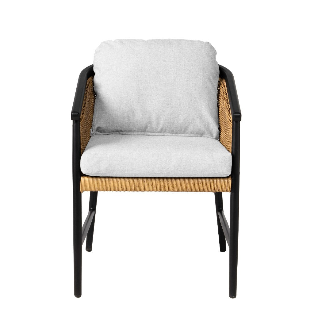 Galloway Aluminum Outdoor Dining Armchair-Outdoor Dining Chairs-Lloyd Flanders-LOOMLAN