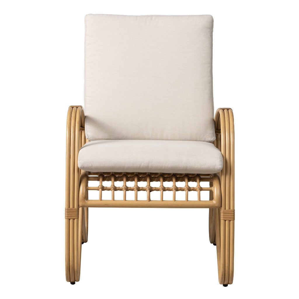 Riviera Aluminum Outdoor Dining Armchair-Outdoor Dining Chairs-Lloyd Flanders-LOOMLAN