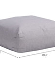 Zuo Modern Luanda Olefin Fabric Outdoor Ottoman