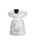 SUNPAN Lucida Concrete Outdoor Round End Table