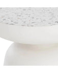 SUNPAN Lucida Concrete Outdoor Round End Table