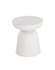 SUNPAN Lucida Concrete Outdoor Round End Table