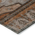 Addison Rugs Maeain Orange Washable Indoor-Outdoor Rug