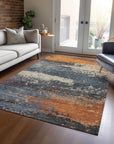 Addison Rugs Maeanor Blue Washable Indoor-Outdoor Rug