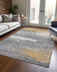 Addison Rugs Maeanor Gold Washable Indoor-Outdoor Rug
