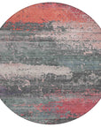 Maeanor Orange Washable Indoor-Outdoor Rug