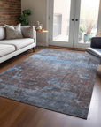 Addison Rugs Maeel Blue Washable Indoor-Outdoor Rug