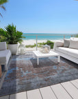 Addison Rugs Maeel Blue Washable Indoor-Outdoor Rug