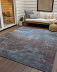 Addison Rugs Maeel Blue Washable Indoor-Outdoor Rug