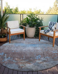 Addison Rugs Maeel Blue Washable Indoor-Outdoor Rug