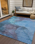 Addison Rugs Maeira Blue Washable Indoor-Outdoor Rug