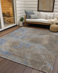 Addison Rugs Maeira Brown Washable Indoor-Outdoor Rug