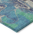 Maeon Blue Washable Indoor-Outdoor Rug
