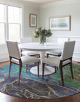 Maeon Blue Washable Indoor-Outdoor Rug