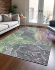 Addison Rugs Maeon Green Washable Indoor-Outdoor Rug
