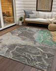 Addison Rugs Maeon Taupe Washable Indoor-Outdoor Rug