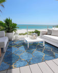 Addison Rugs Maeoril Blue Washable Indoor-Outdoor Rug