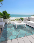 Addison Rugs Maeoril Teal Washable Indoor-Outdoor Rug