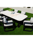 Sunset West Malibu Aluminum Framed Outdoor Dining Table